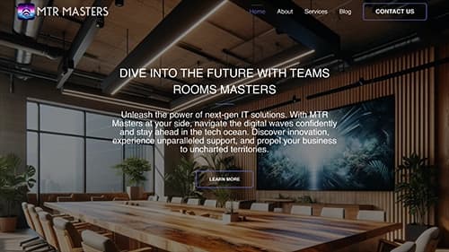 MTR Masters website on mobile